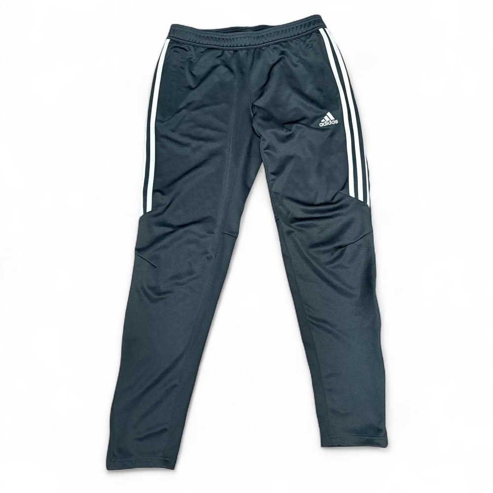 adidas Men's Pants M Black Climacool 3-Stripe Soccer Track Pants Techwear